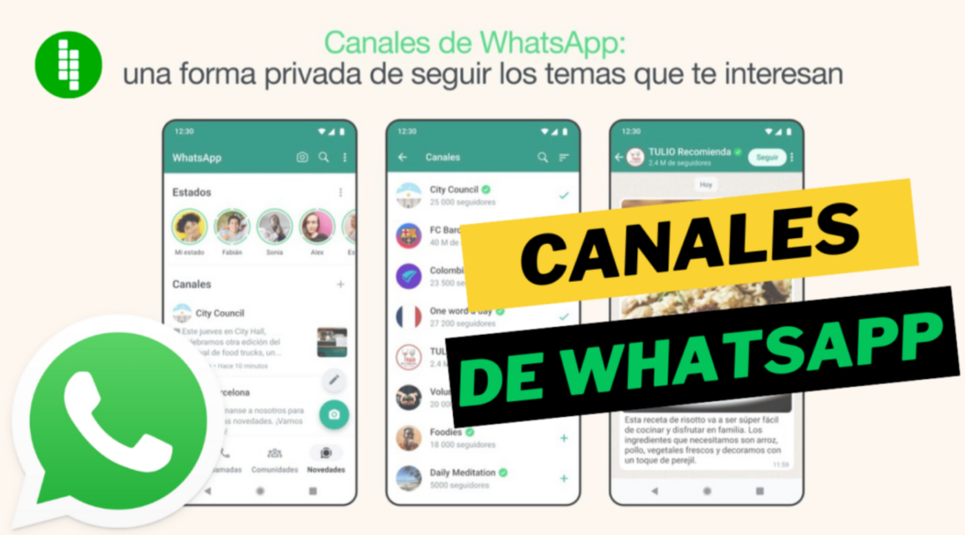 Canales de WhatsApp, una nueva forma de recibir información.