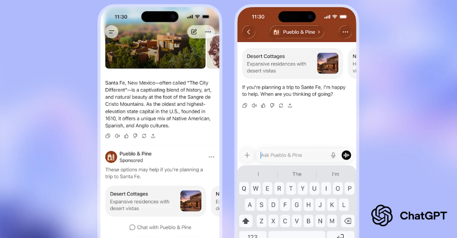 EDR NEWS te informa: OpenAI to Show Ads in ChatGPT for Logged-In U.S. Adults on Free and Go Plans
