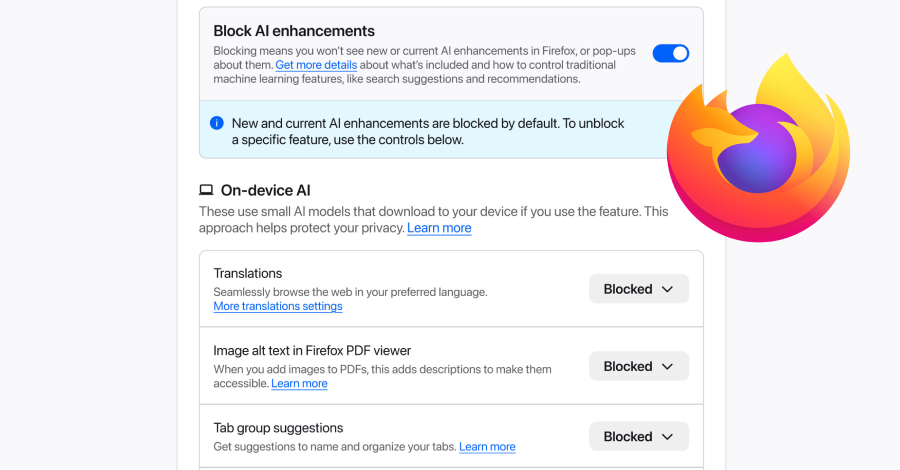 EDR NEWS te informa: Mozilla Adds One-Click Option to Disable Generative AI Features in Firefox