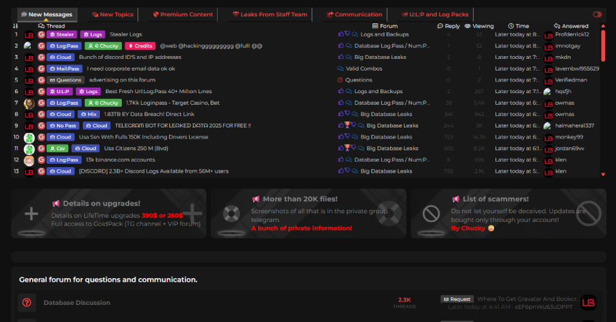 EDR NEWS te informa: FBI and Europol Seize LeakBase Forum Used to Trade Stolen Credentials