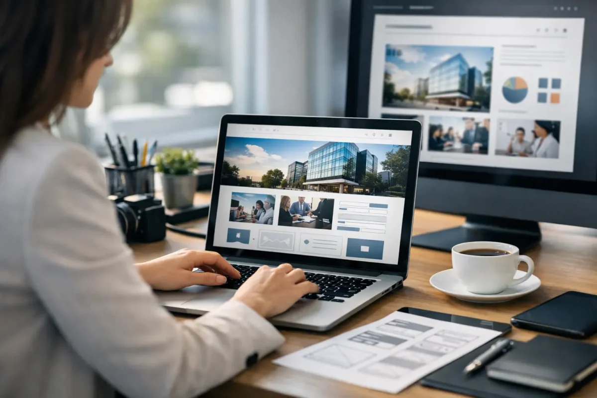 Cómo crear página empresarial profesional